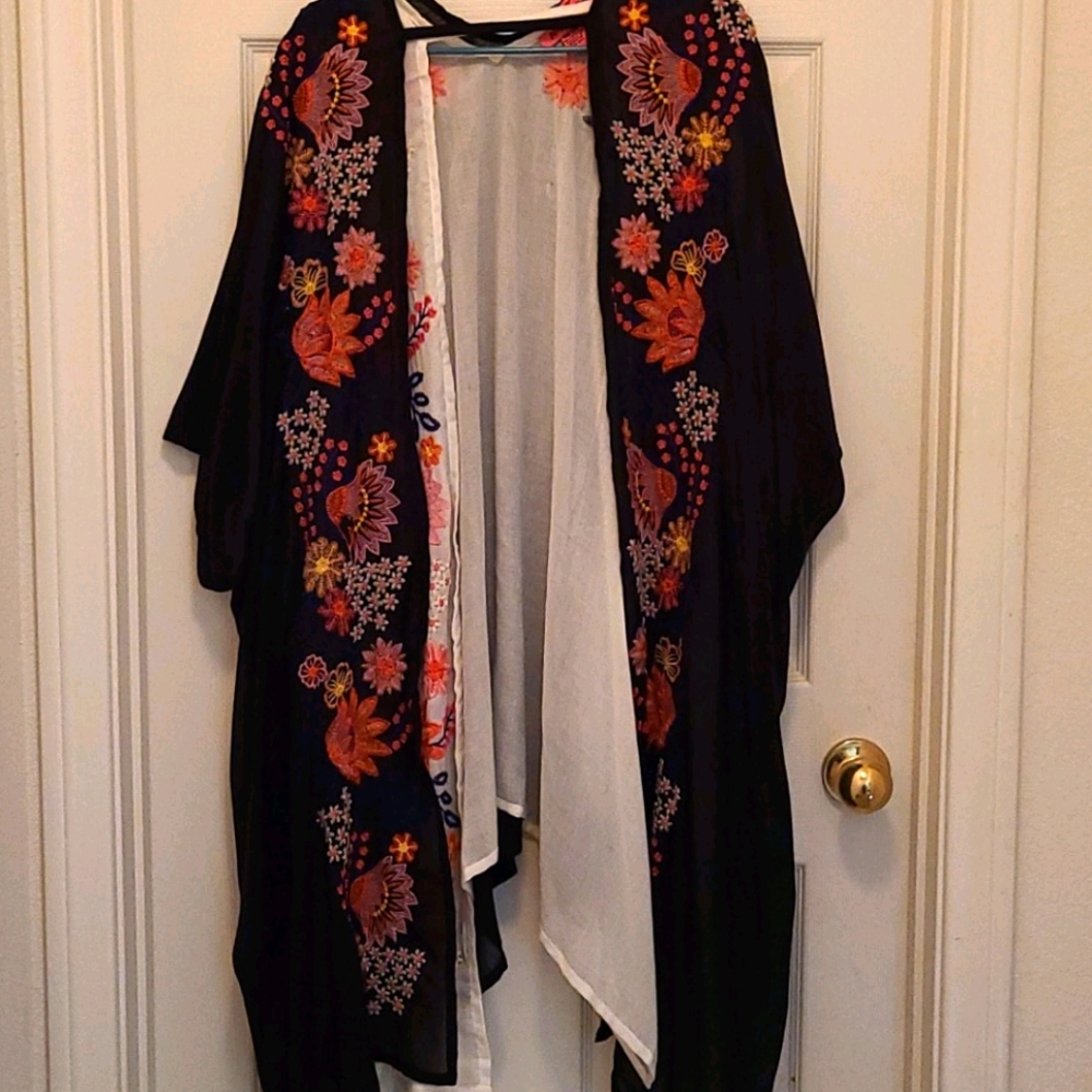 Betsy Johnson Embroided Kimono